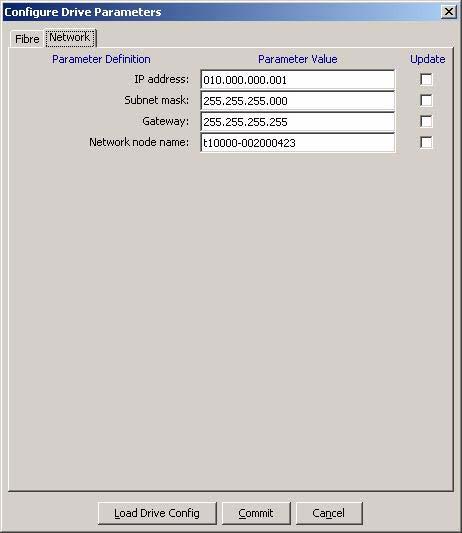 Using VOP Menus and Controls Network The Network tab (FIGURE 3-54) provides network related options. When you select the Network tab, the current settings are displayed.