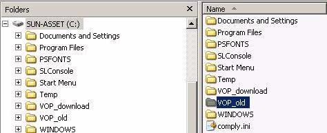 VOP Application Software Manual Setup The manual setup process installs VOP program files outside the Windows Program Files structure Note If this installation is to