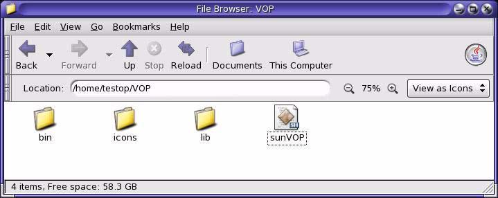 VOP Application Software 4. Delete the multivop and sunvop.bat (Windows only) files. These files (FIGURE 2-34) are not needed with the Linux/UNIX setup.