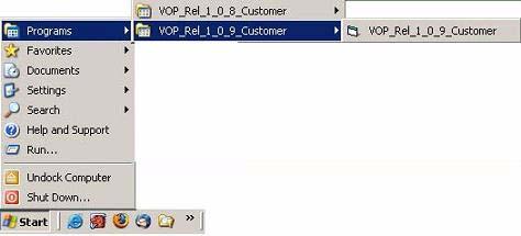 Starting VOP Starting VOP This section contains guidelines for starting the VOP application.
