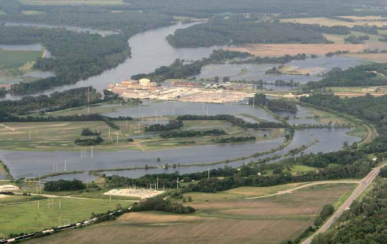 Conceptual Ageing Flooding at Fort Calhoun nuclear power plant, United States, 2011.