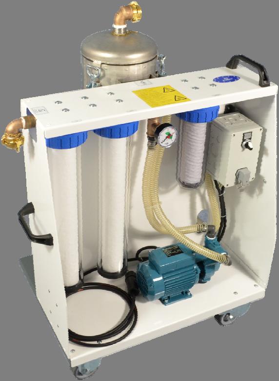 Waste water filtration unit
