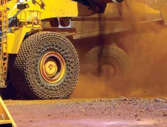 patented link design options increase tyre life, machine stability, safety and productivity across all open cut and underground mining, quarrying,