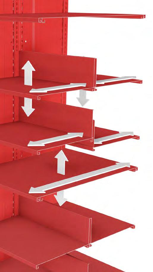COMBINED FLEXIBILITY TO STORE VIRTUALLY ANYTHING EVERYTHING IS NOW POSSIBLE WITH SMARTSHELF TAKE SPACE EFFICIENCY TO A NEW LEVEL Montel has designed the most versatile storage shelving system.
