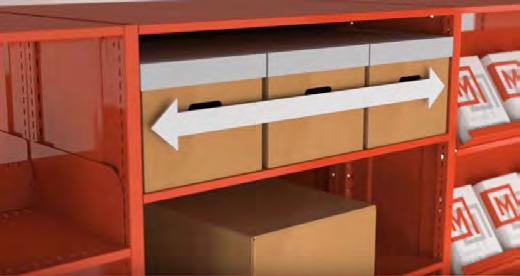 EASY TO ADJUST A SHELF SAVE SPACE SAVE TIME SAVE MONEY SHELVING SYSTEM WITH HOOKS: EASY TO RECONFIGURE & NO TOOLS REQUIRED The SmartShelf exclusive hook shelf support system provides the quickest