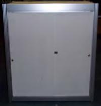 00 Lockable Counters (White only) $ $ VCS 20 Unit contains -2-Custom Headers 10.5 x117-6-graphic Panels (Panel Size - 38 1/4 x87 ) -4-Arm Lights Price $1,976.