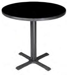 Glass Table - Black (Rounded Corners) 42 Dia