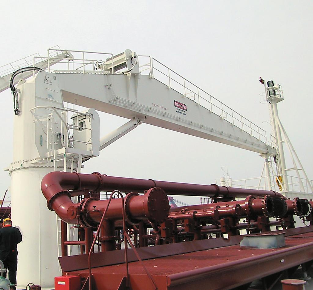 K4 crane (four-rope grab crane) Lattice Boom Crane Applications: Cargo handling on