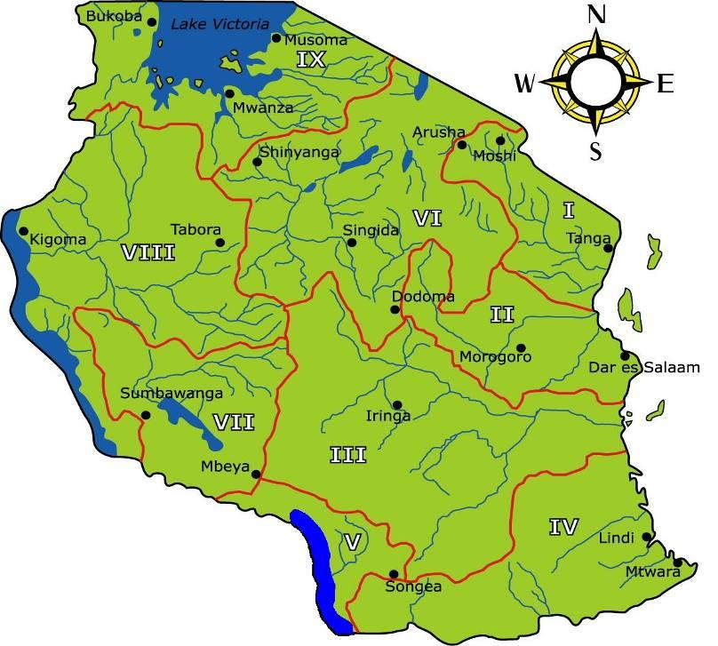 Summer School 2005 Doering River Basins of Tanzania I Pangani Basin II Wami and Ruvu Basin III