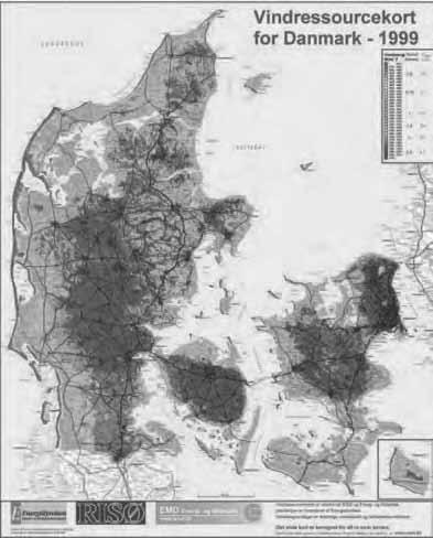 WIND ENERGY - THE FACTS - APPENDIX A: ONSHORE WIND MAPS 453 DENMARK