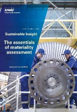 KPMG s Materiality Approach KPMG has developed a unique, globally adopted 7-phase sustainability materiality assessment framework.