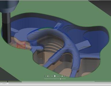 Noble, CEO of Poriferous, LLC Stock simulation Integrated stock simulation in Inventor HSM enables users to see stock being removed and to automatically check for shaft and clamp/fixture collisions.