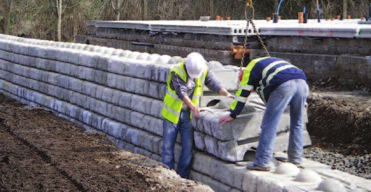 PLANNING AND INSTALLATION Moore Concrete offer extensive engineering, design and installation support for the Redi-Rock modular wall system which includes: *Drawing Not to Scale Batter Angle 4.
