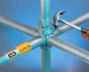 It is this revolutionary node point which makes SGB CUPLOK faster and simpler to erect than any other system scaffold.