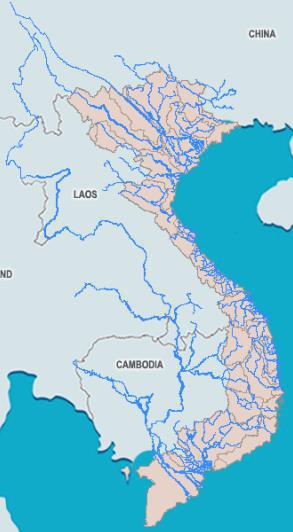Water situation Red river delta Water resources Dense river networks Red river delta in the North: high slope of river bed.