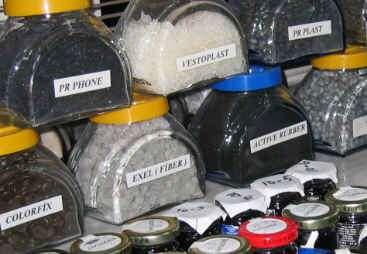 Material additions Polymers (rubbers, plastics), Waxes, Resins, Hard/Natural Asphalts, Oils (various