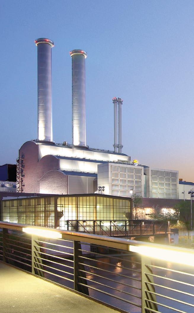 CHP A VERSATILE TECHNOLOGY Combined heat and power is very flexible as the size of CHP plants ranges from small installations for single-family houses to large plants that can supply heat and power