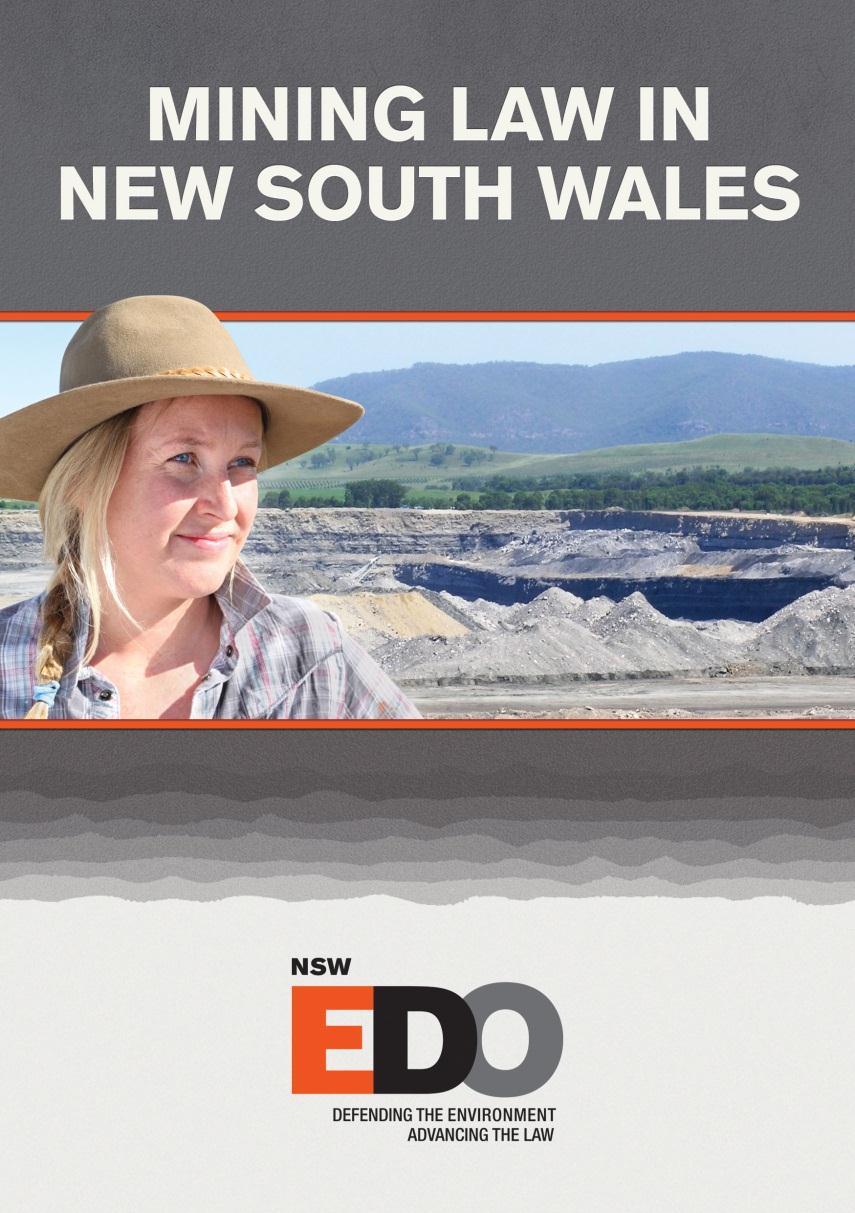 EDO NSW publication on mining law includes CSG Due