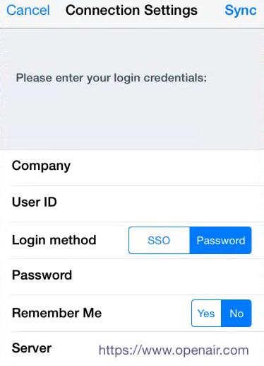 Introduction 5 Synchronization Important: If you enable the Remember Me option, your Service password and/or session id will be stored on your Device and encrypted using industry standard security