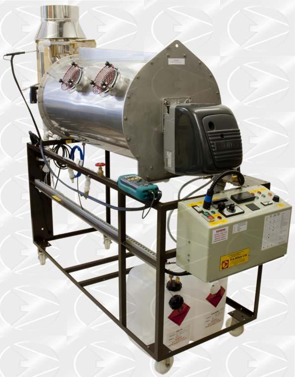 Combustion Laboratory Unit C492 Figure 1: C492 Unit with Optional C492A fitted Purpose built Combustion Chamber, with Instrumentation Designed for Supervised Student