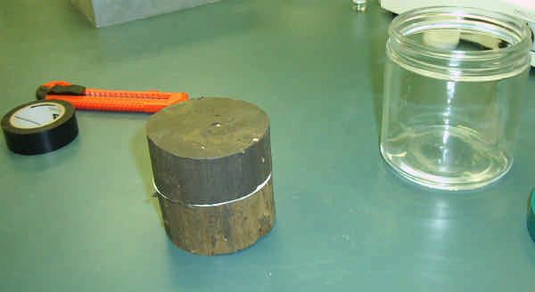 Figure 18 - Image showing filter paper and soil specimen for suction test (Bulut 2001) Cation Exchange Capacity This test method describes the procedures for measuring the soluble and bound cations