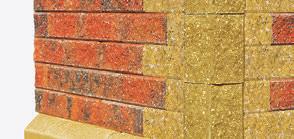 using corner brick detail.