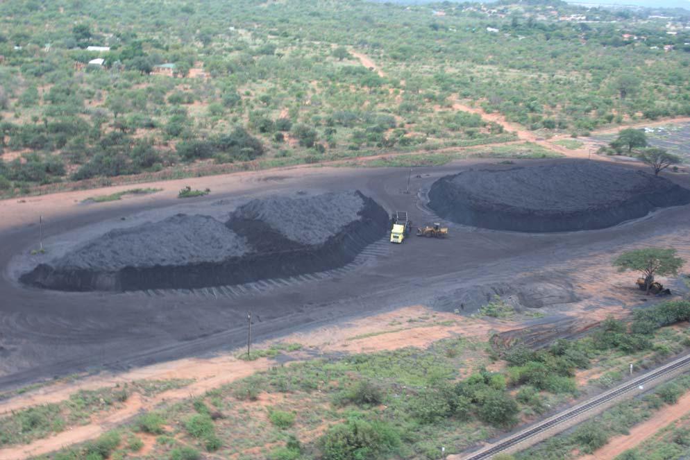 Arial view of stockpile at Musina Siding 3 THE CENTRALITY OF MUSINA: BACKGROUND Musina, a town in the Vhembe region, lies about 180 kilometres north of Limpopo.