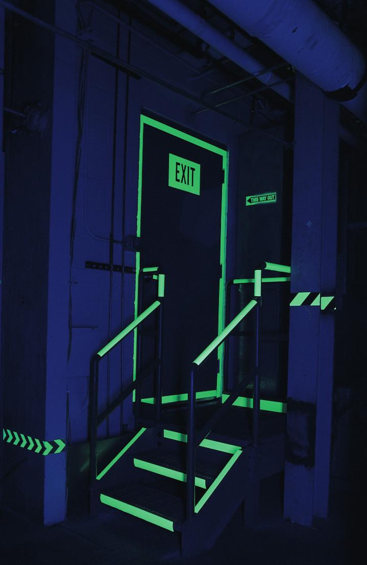 5) Exit enclosures where photoluminescent exit path markings are installed shall be provided with the minimum means of egress illumination required by Section 1006 for at least 60 minutes prior to