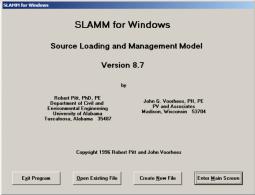 SLAMM (Source Loading and Management Model) Dr. Robert Pitt, U.