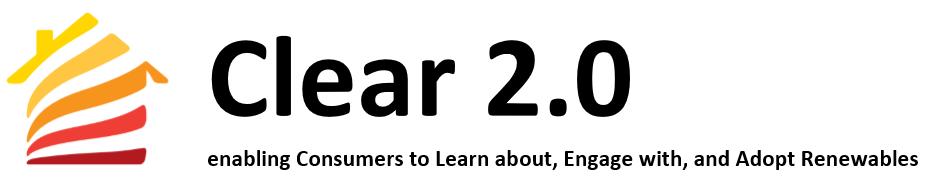 This paper is being published as part of the CLEAR 2.0 project. CLEAR stands for enabling Consumers to Learn about, Engage with and Adopt Renewables.