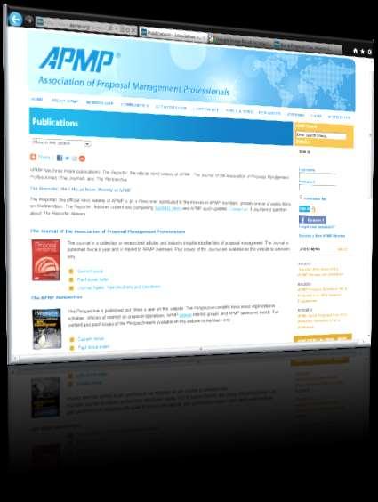 The #4 Benefit: APMP Publications APMP has three