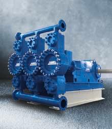 media up to 116 m 3 /h; up to 10.0 MPa The ABEL HM Hydraulic Membrane Pumps are equipped with a newly designed, preformed membrane and mechanical, pressure equalised membrane positioning.