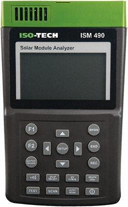 Chapter 7 Experimental Study a) b) Fig. 7. 9 a) Solar module analyser ISO-TECH (ISM490) to characterize electrical performance of PV module.