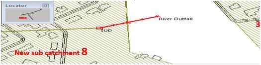 with an outfall connected via pipe as illustrated in figure 9a and 9b below.