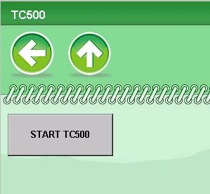 Heatime HR System Activation 5. There is only one button on this menu, tap the Start TC500 Button, to activate the TC 500.