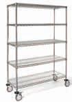 with Brakes Static shelving units are supplied with adjustable feet to accommodate uneven floors STATIC 5 SHELF STATIC 4 SHELF R1101 Shelf Unit Five Shelf