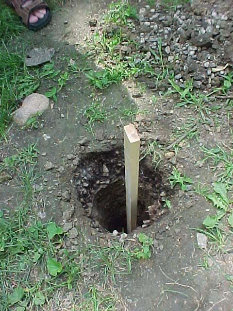 Percolation Test Dig hole Soak hole with water Wait until hole is soaked Fill