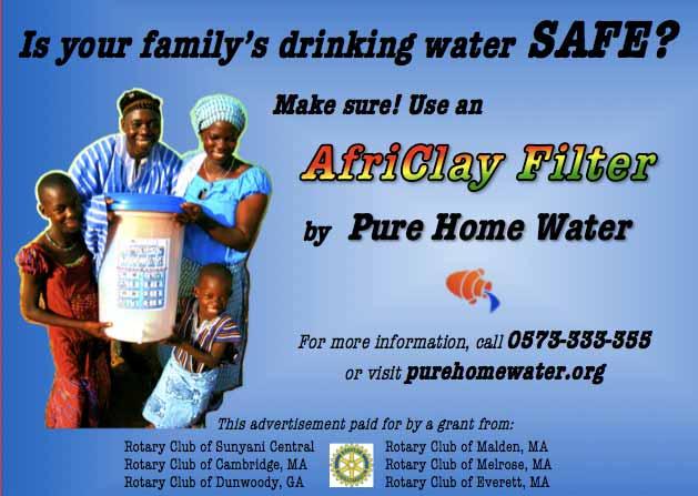 Pure Home Water, Tamale, Ghana Lessons from 4 Mass Distributions of Household Scale Ceramic Pot Filters Mary