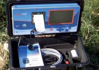 AgriNIR NIR PORTABLE Analyzer for forages, grains and fresh forages THE SYSTEM The system components: sample holding cup NIR light source and detector rugged, high capacity computing device user
