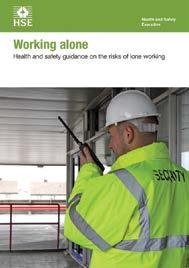 Working alone Health and safety guidance on the risks of lone working Introduction This leaflet provides guidance on how to keep lone workers healthy and safe.