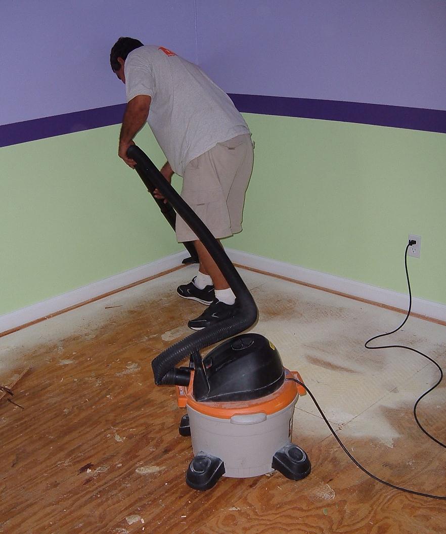 Sub Floor Preparation Once the tack strip has been inspected (and replaced if needed) the installer clears the subfloor of any debris and vacuums. Did you know?