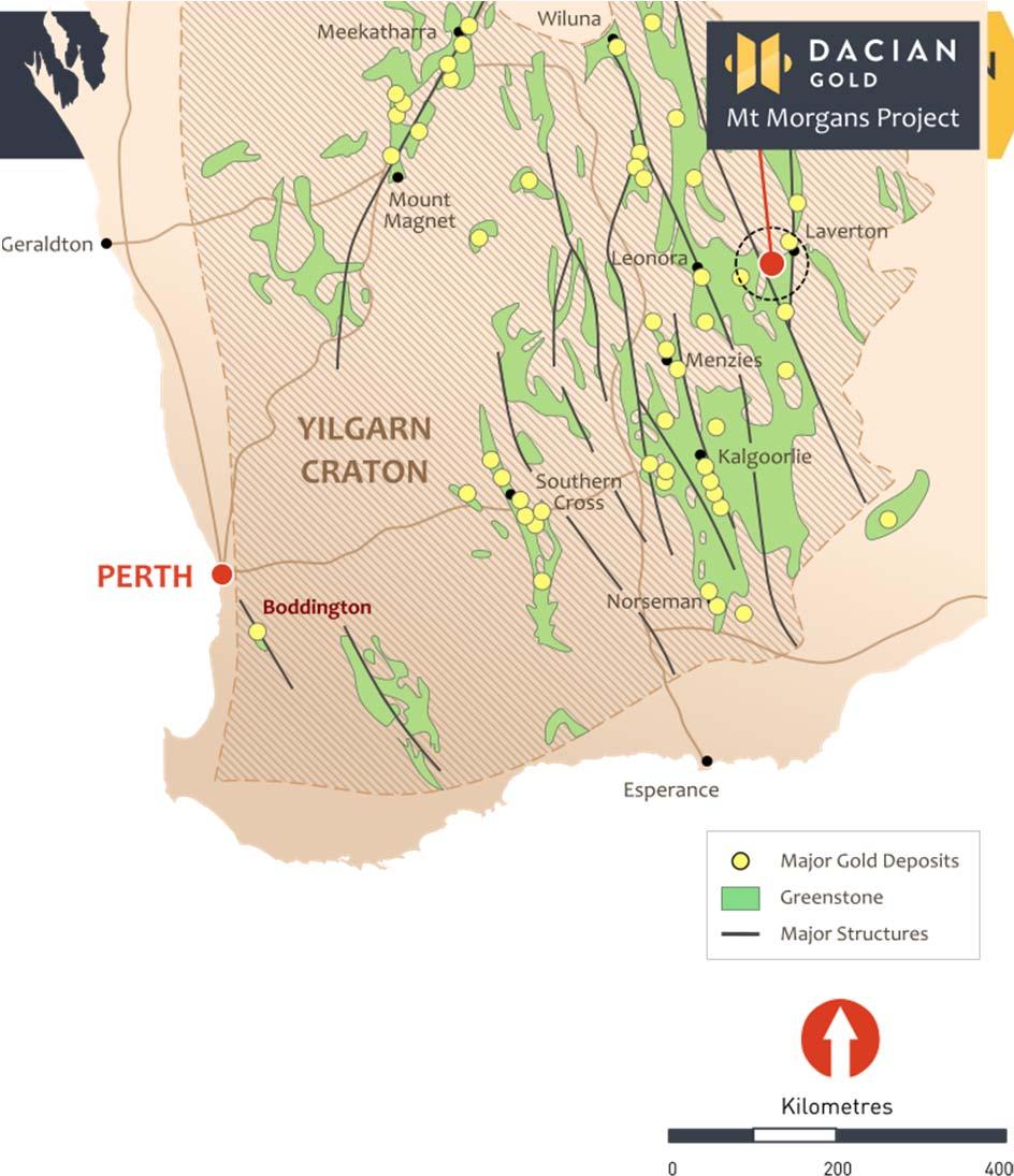 Mt Morgans stralia s First +200Kozpa Gold Mine in Last 6 Years Located in the +30Moz Laverton goldfield Surrounded by world class mines with six +2Moz deposits within a 25km radius *Initial 8 year, 1.