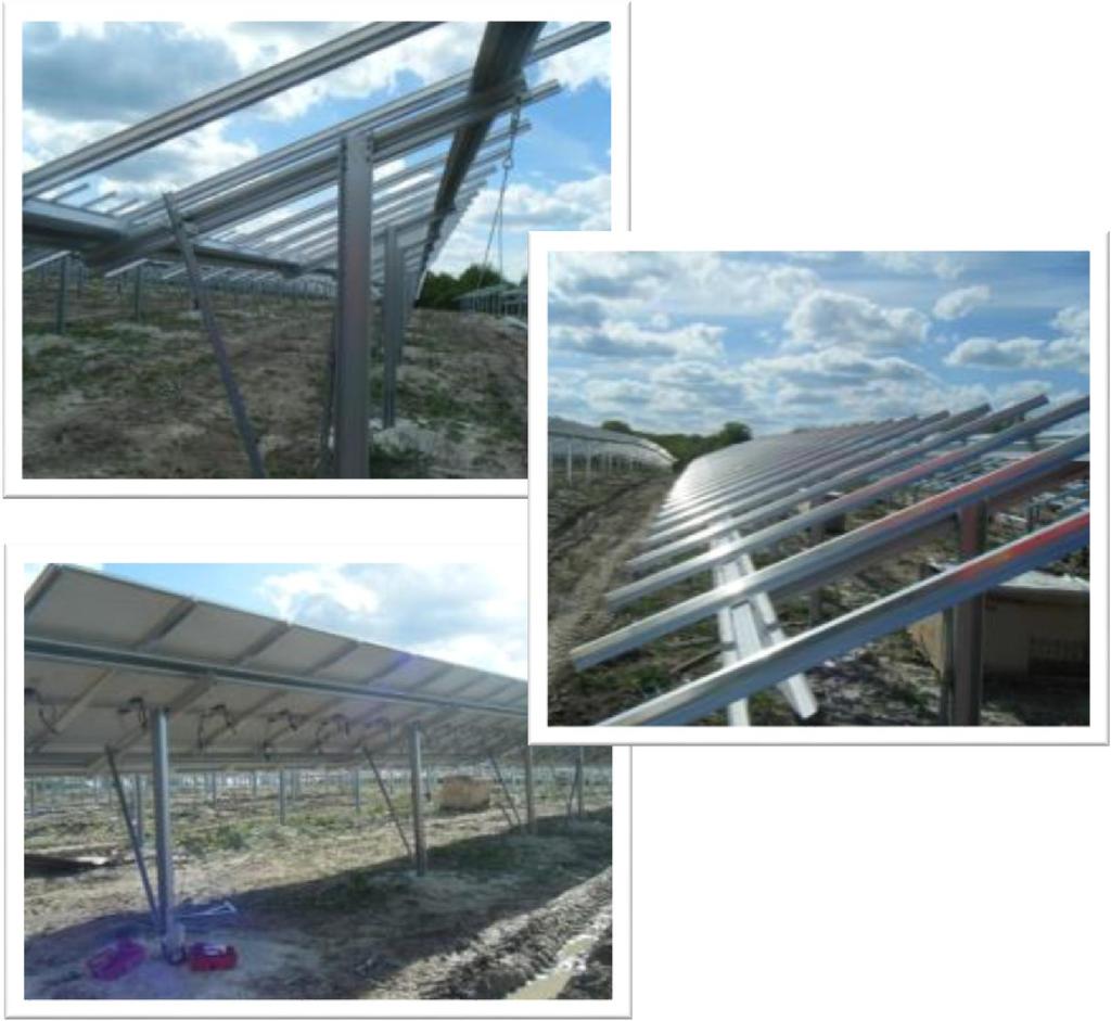 STEEL STRUCTURE FOR SOLAR PLANTS