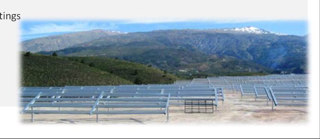 1. AN INDUSTRIAL SYSTEM STRUCTURES FOR SOLAR PLANTS : OUR KEY ADVANTAGE Based on a range of industrial profiles Designed & engineered for each project : Calculation according to local codes (N&V, EU