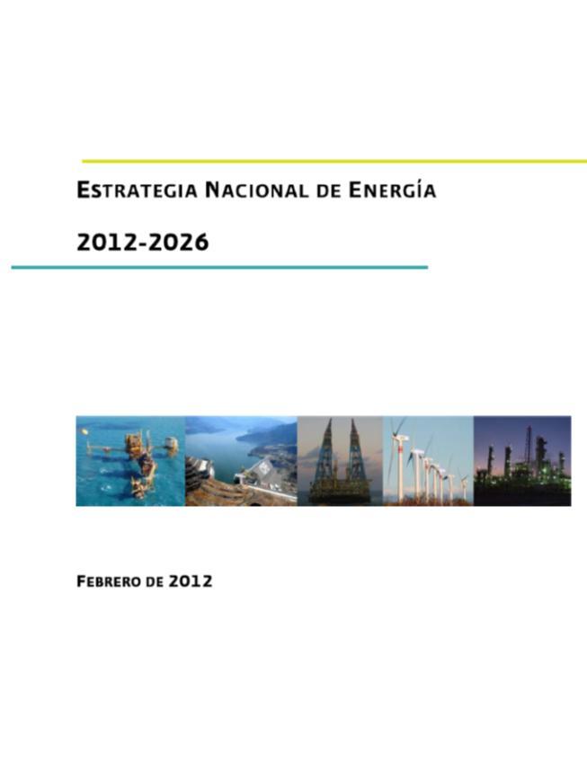 National Energy Strategy 5% Renewables (Biomass, Solar, Geothermal, eolic) 2010 25% Natural Gas 2% Clean (Nuclear