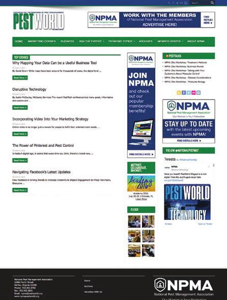 + Exclusive online-only content + Sent to 10,000 emails + The latest issue and archived issues of PestWorld +