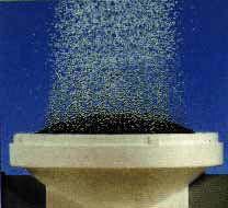 Diffused Aeration Small diameter bubbles are best more surface area per unit volume oxygen transfer takes