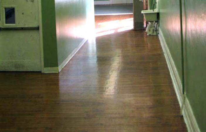 Within the apartment units, the hardwood floors will be refinished and left exposed in the entry and living room areas.