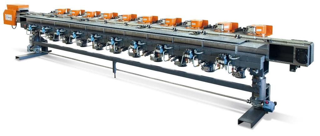 CONVEYOR CONVEYOR HSS GENERAL FEATURES Accurate ware positioning & handling combined with AP Pusher operation very good performance on high speed conveyors (up to 750 bottles/min, 10-12 sec.