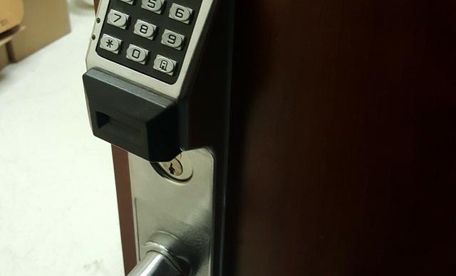 The MDF room door is integrated into the access control